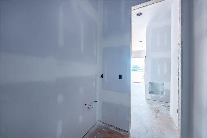 This interior captures a room under construction, revealing the home's potential.
