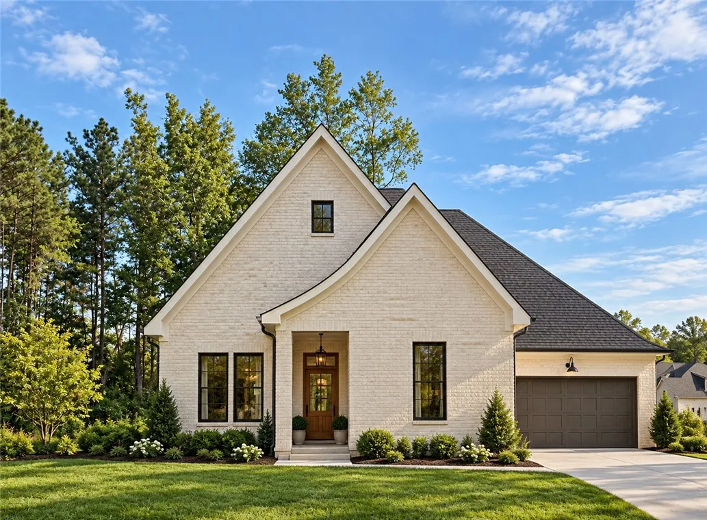 Example of Completed Kinsey plan anticipated to be completed end of January 2027! This charming home offers a classic exterior with modern appeal and inviting architectural details.