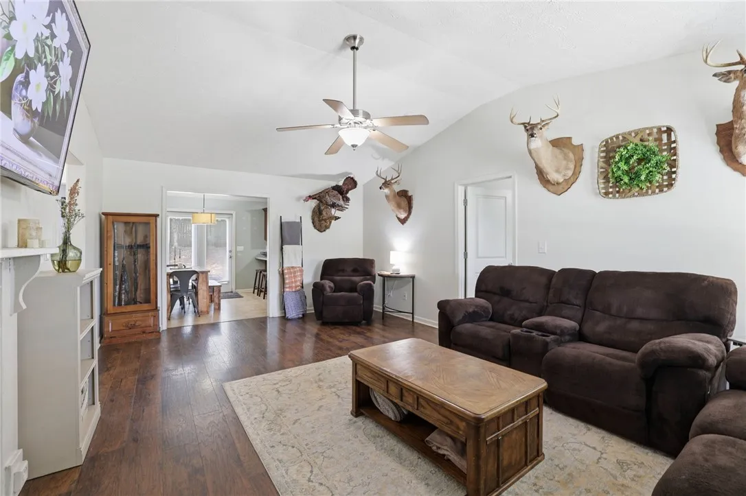This inviting living space is an open and welcoming atmosphere.