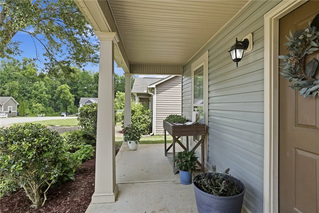 A welcoming front porch
