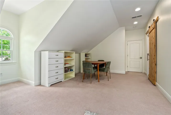 Flexible attic space offers endless possibilities for recreation or relaxation.