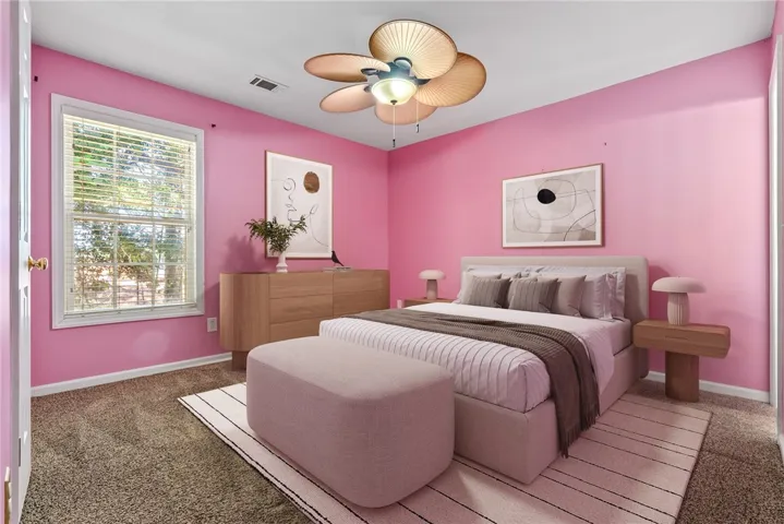 This cozy bedroom provides comfort and style, creating a perfect retreat for relaxation.