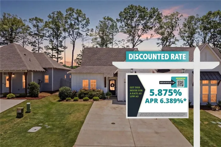 This house comes with a REDUCED RATE as low as 5.875% (APR 6.389%) as of 07/21/2026 through List & Lock™. This is a seller paid rate-buydown that reduces the buyer’s interest rate and monthly payment. Terms apply, see disclosures for more information.