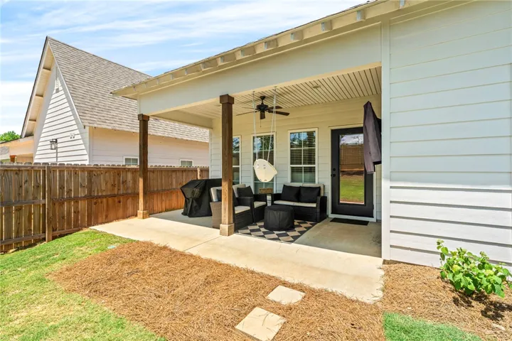 Covered back porch