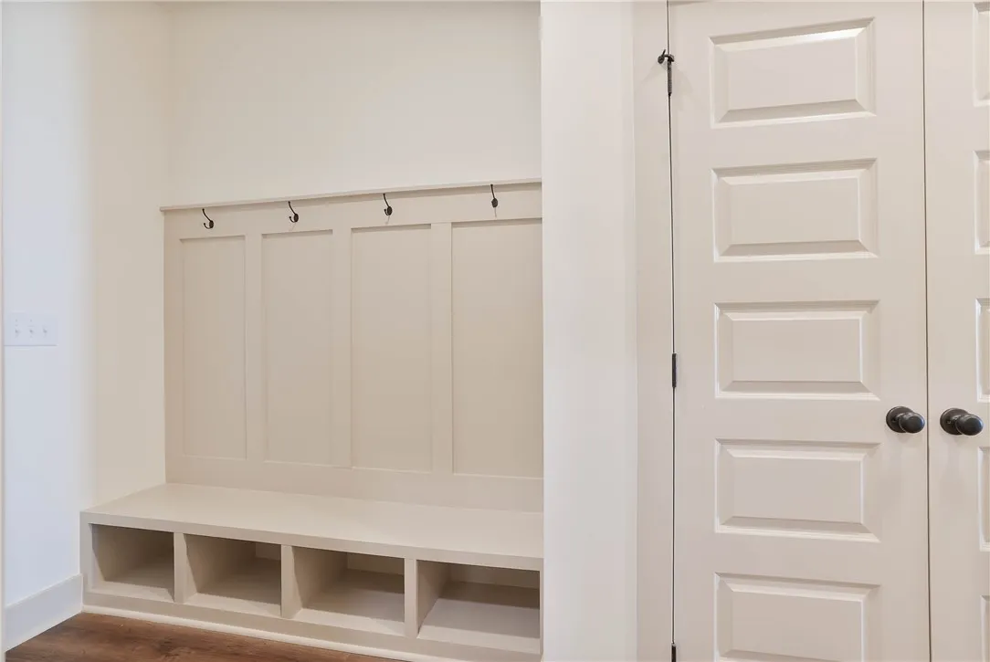 Drop Zone / Mud Bench & Hall Closet outside of your 2Car Garage