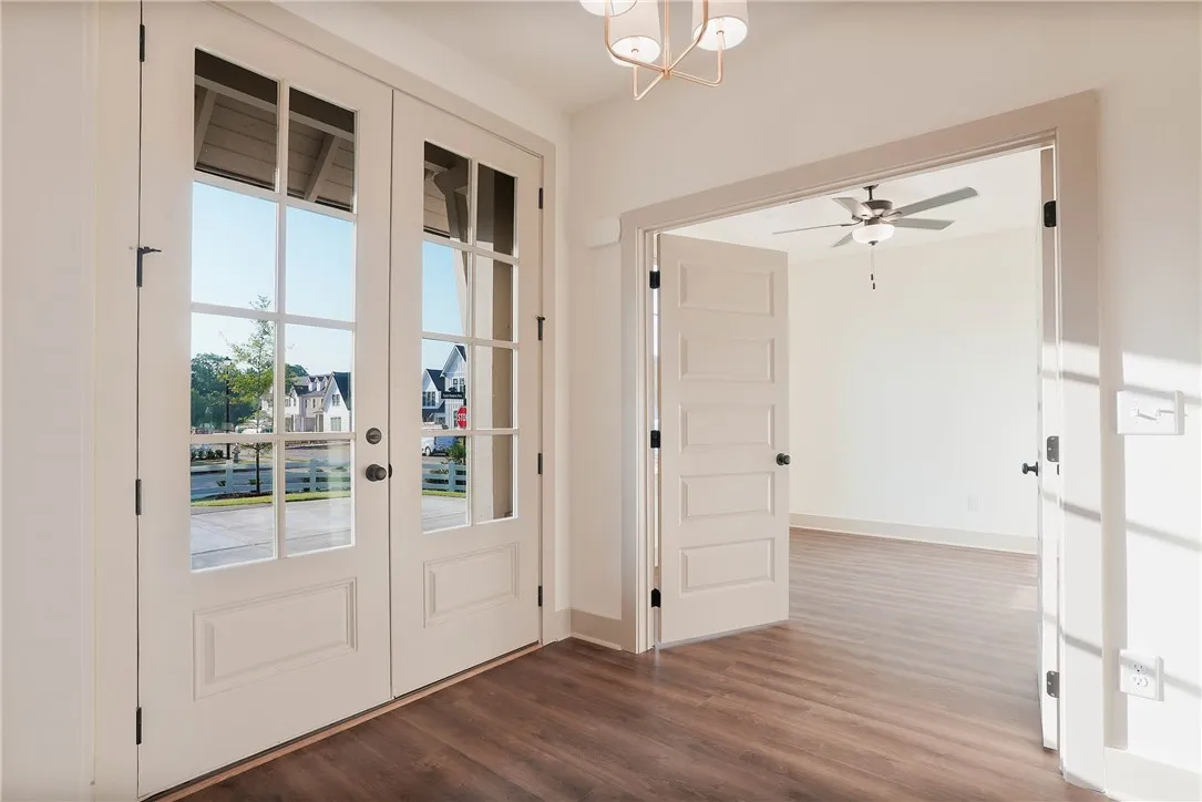 Front Entry & view of Study/Office at front of Home.