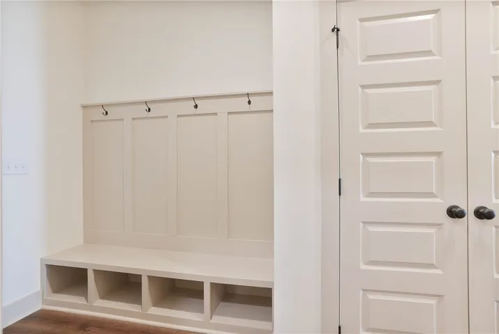 Drop Zone / Mud Bench & Hall Closet outside of your 2Car Garage