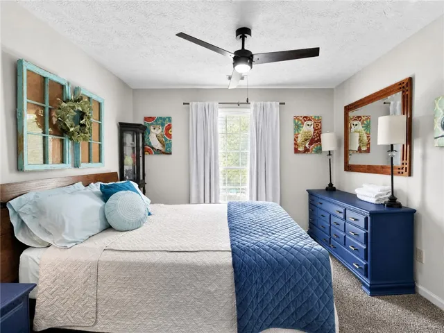 A comforting bedroom retreat, perfect for unwinding at the day's close.