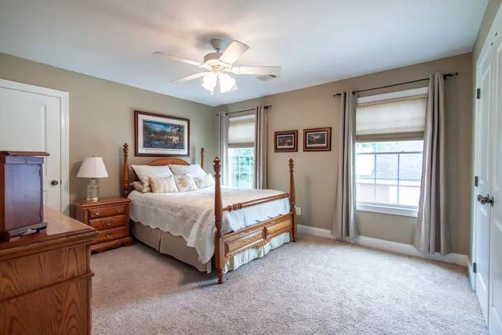 A tranquil bedroom provides comfort and serenity, ideal for restful nights.