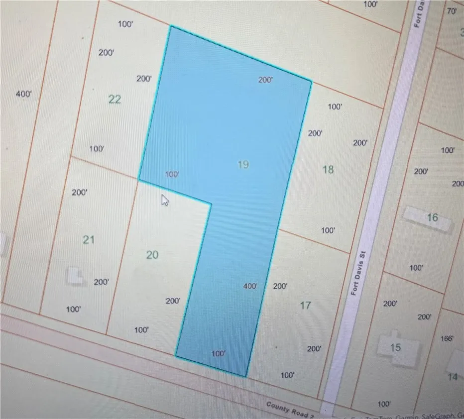 A detailed plat map showcasing property boundaries and dimensions for development consideration.