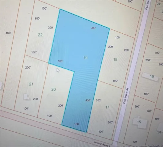 A detailed plat map showcasing property boundaries and dimensions for development consideration.