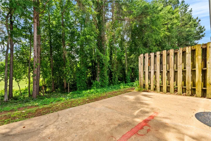 Back patio overlooks the AU Club golf course!