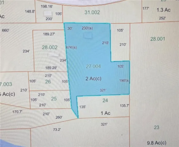 Visualize property lines and dimensions with this clear and detailed plat map.