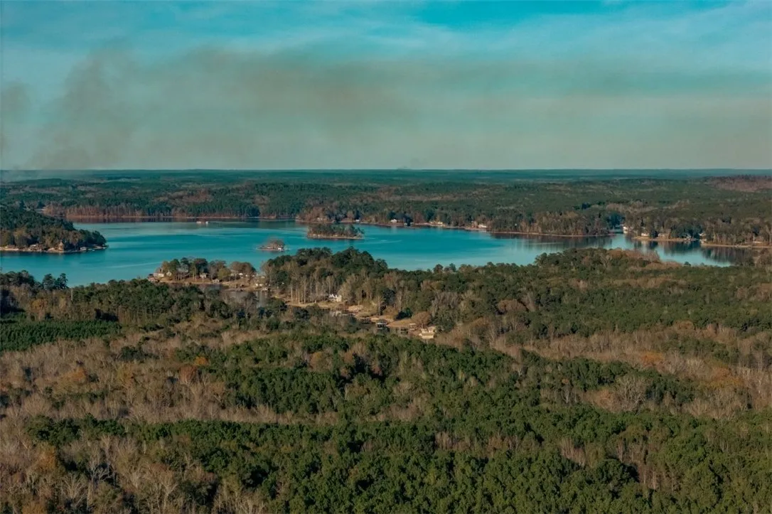 Discover expansive forested acreage bordering a serene lake, offering unparalleled natural beauty and privacy.