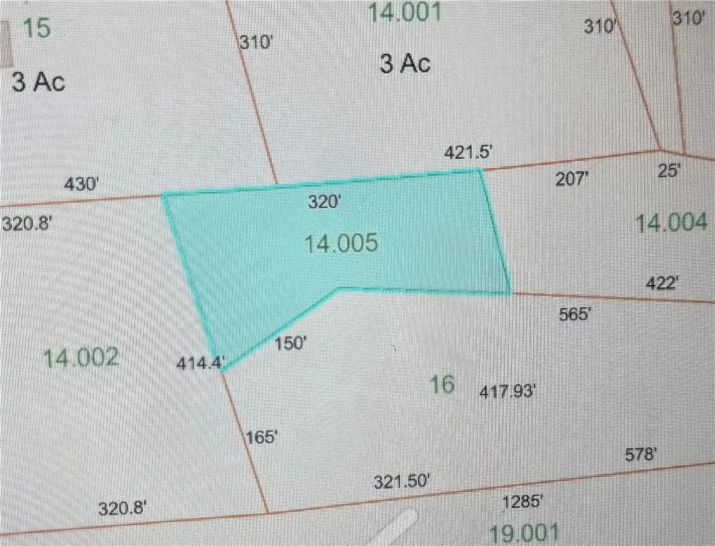 Visualize property lines and dimensions with this precise plat map, delineating lot 14.005 and its neighbors.
