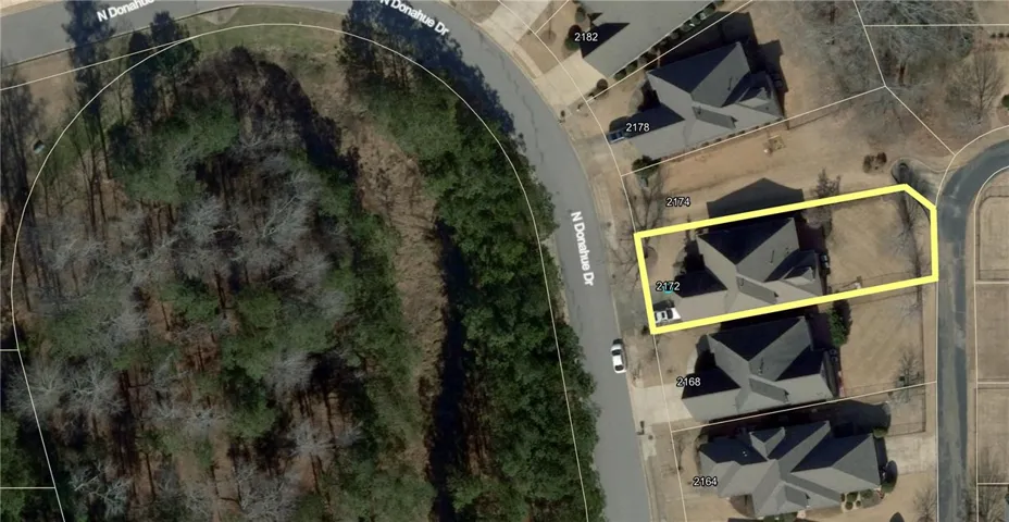 Aerial view of subject property.