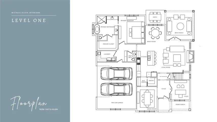 Examine this comprehensive floor plan, offering a clear layout of the home's primary level.