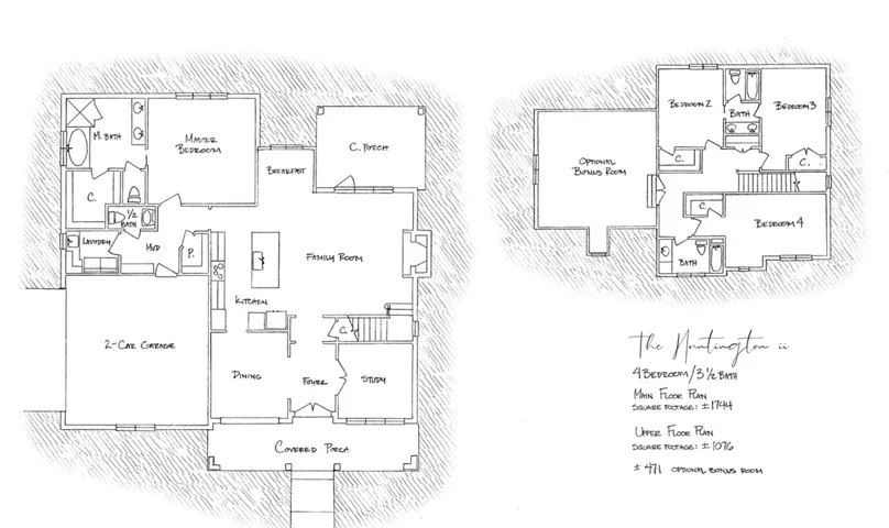 Visualize an efficient and flexible living space with this detailed floor plan, offering both primary and upper-level layouts.