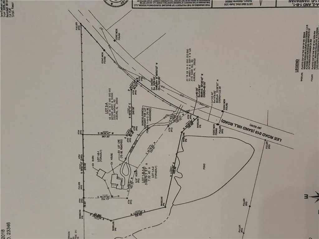 Precisely delineated, this detailed plat map showcases property boundaries, easements, and natural features for a comprehensive overview.