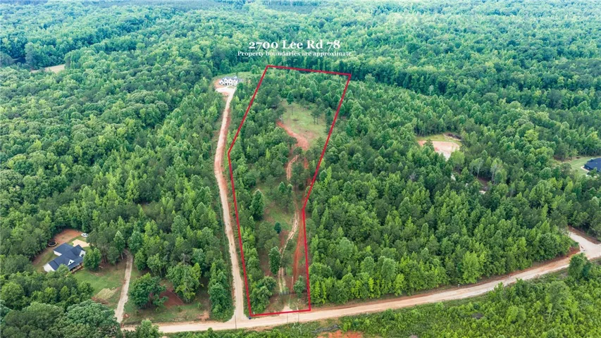 Vast, verdant landscape offering a private retreat within a dense woodland setting.