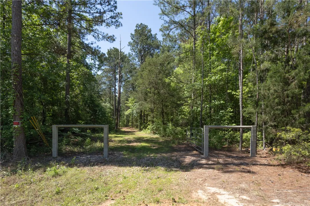 A secluded wooded lot offers privacy and a tranquil escape from urban life.