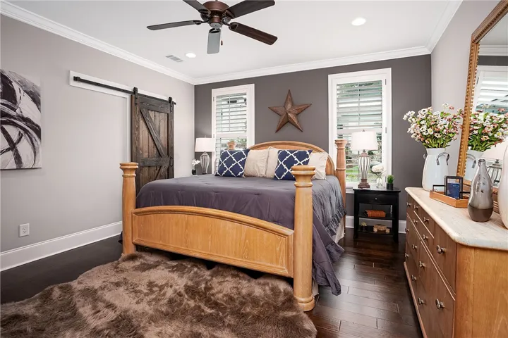 Primary suite on main level