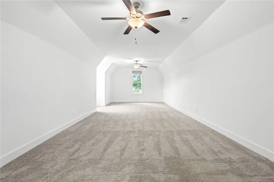 Spacious bonus room.
