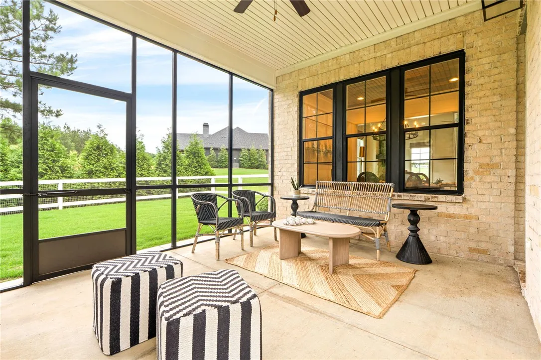 Screened patio