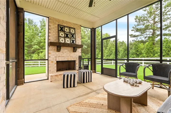 Screened patio