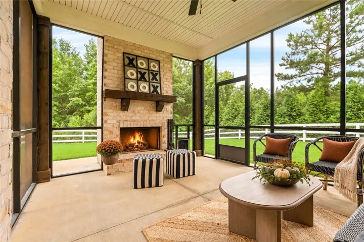 A back porch made for crisp fall days!