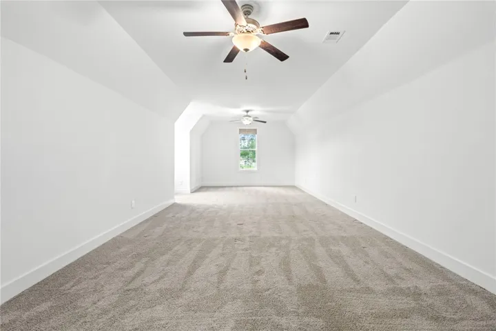 Spacious bonus room.