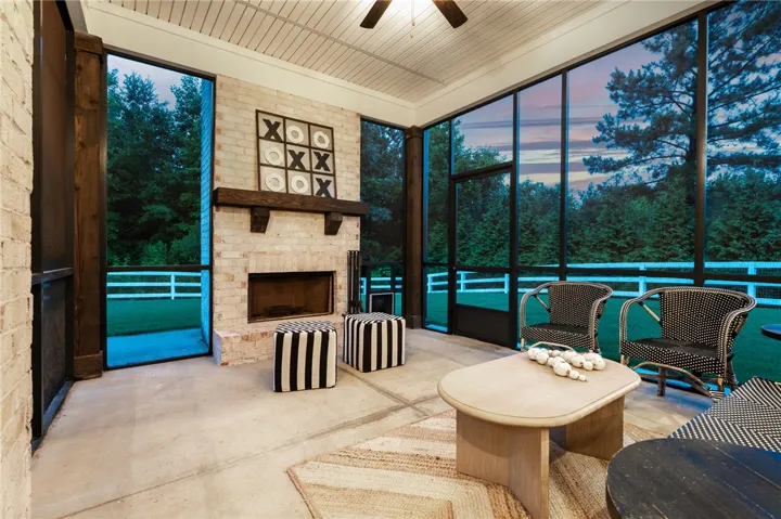 Screened patio