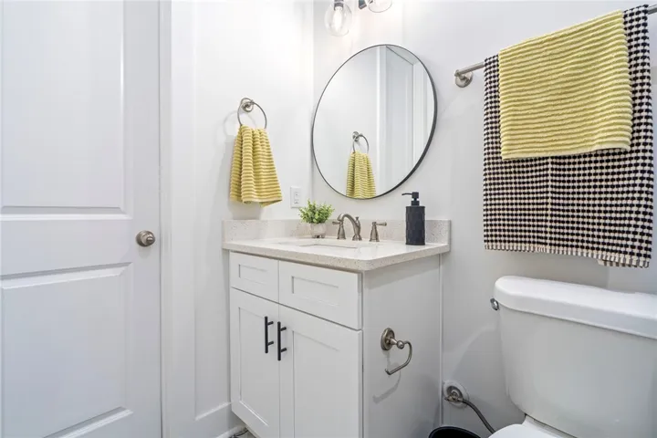 Full bath connected to office