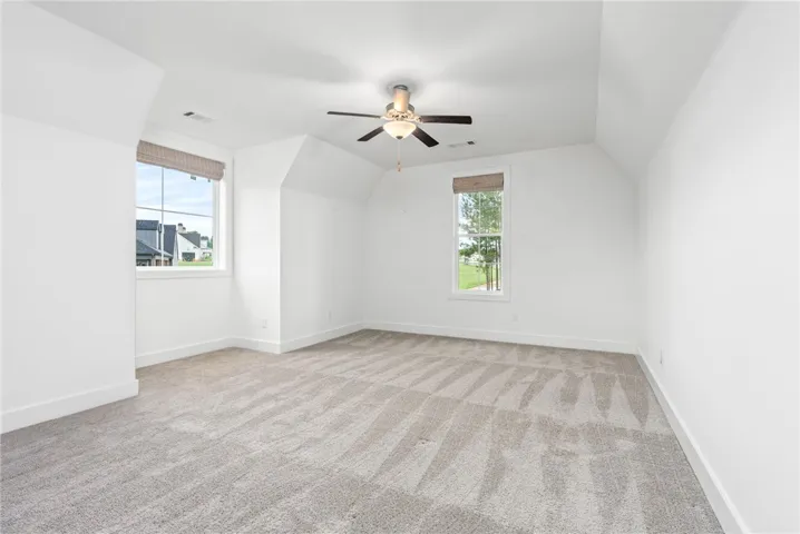 Spacious bonus room.