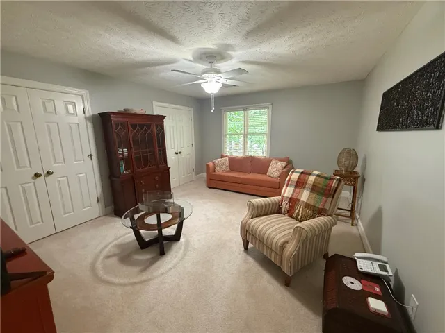 Bedroom 4 is spacious and is currently being used as a second den.  It has two very large closets.