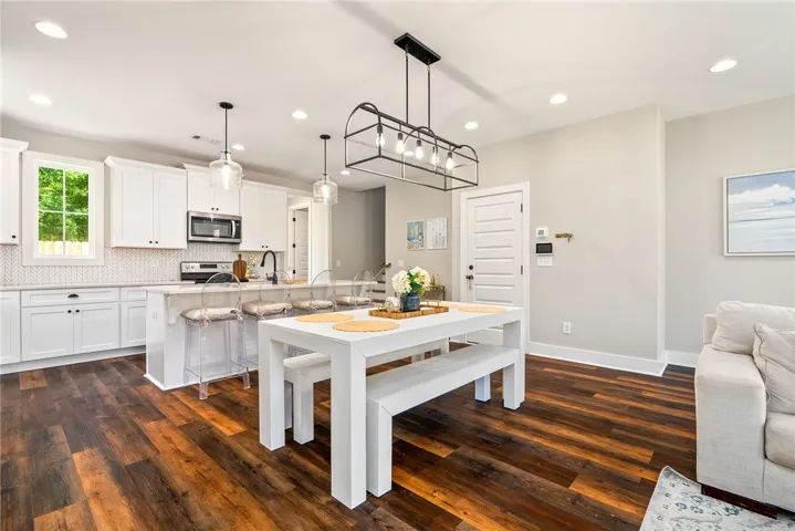 An open concept layout makes this home ideal for entertaining.