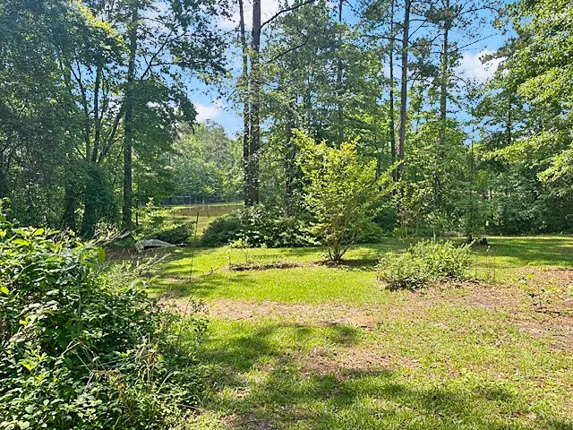 A tranquil pond view creates a serene backdrop for this private, wooded lot.