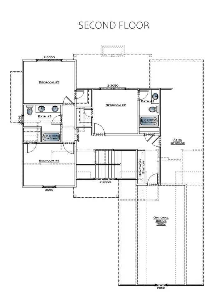 The Hattie A - Second Floor - All plans, pricing, and specifications are subject to change without notice.