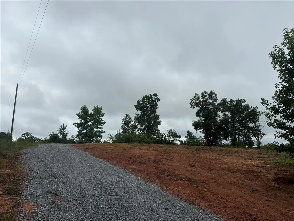 A prime build site awaits, offering a clear expanse and verdant trees under a vast sky.