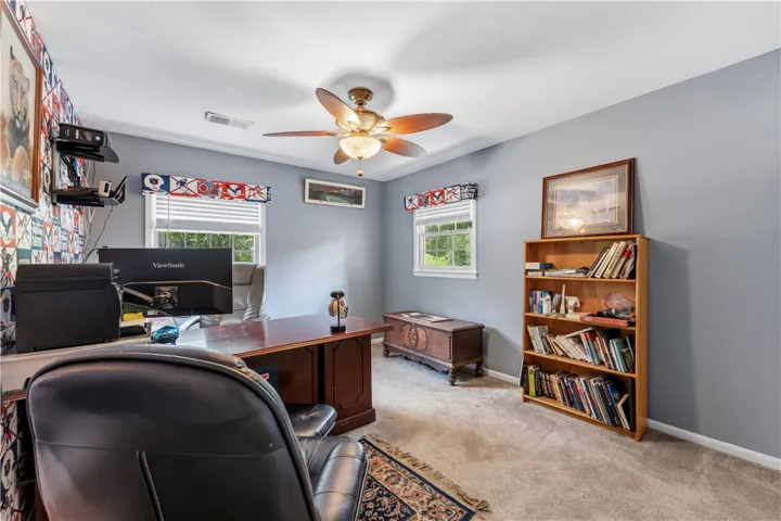 A well-appointed study offers a dedicated space for productivity and organization.