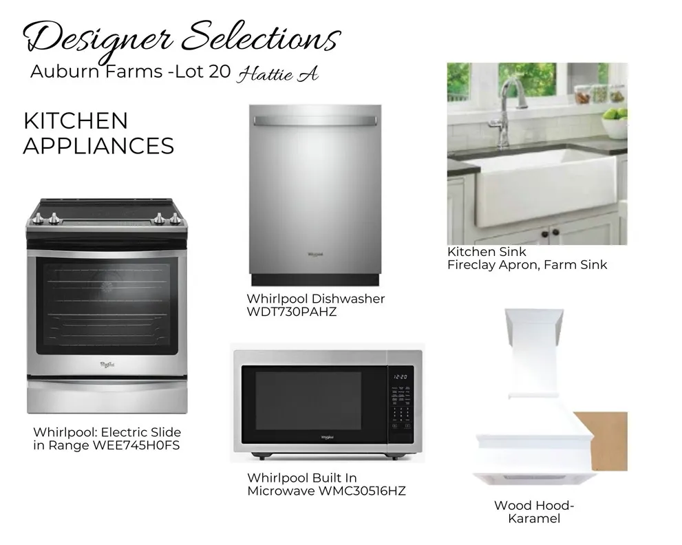 Auburn Farms Lot 12 - Kitchen Selections - All plans, pricing, and specifications are subject to change without notice.