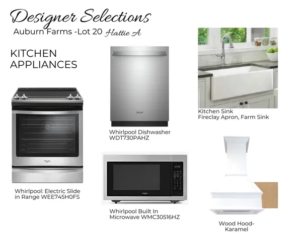 Auburn Farms Lot 12 - Kitchen Selections - All plans, pricing, and specifications are subject to change without notice.