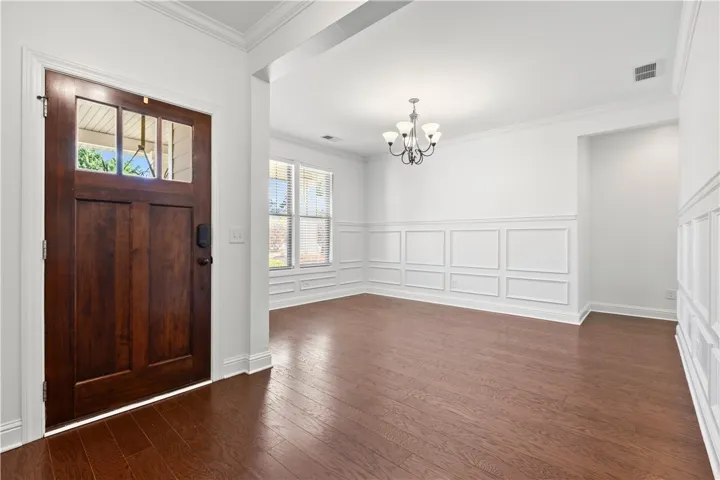 Foyer & Flex Space with millwork.