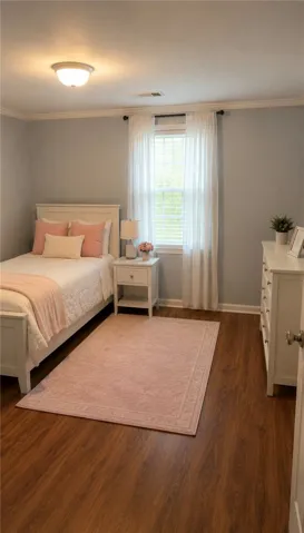 2nd bedroom AI staged