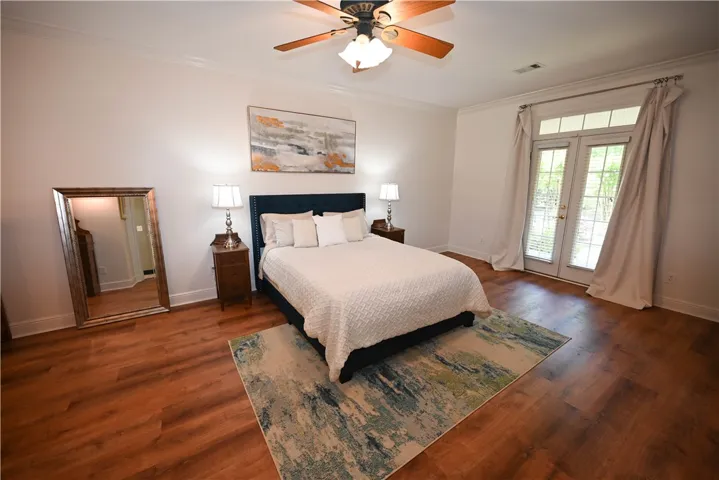 Main level primary bedroom.