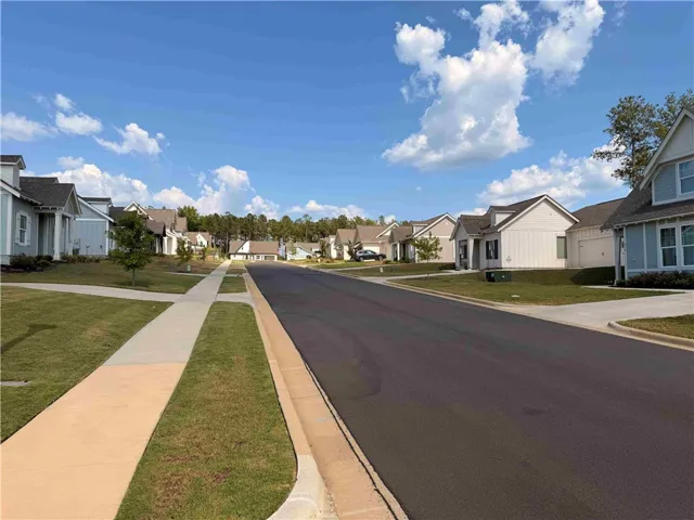 Street View East,
Curb and gutter, sidewalks