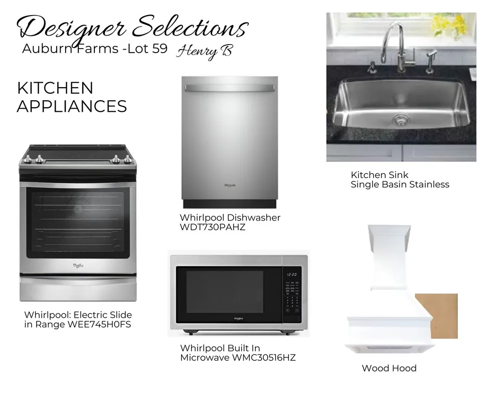 Auburn Farms Lot 59 - Designer Selections - Kitchen - All plans, pricing and specifications are subject to change without notice.