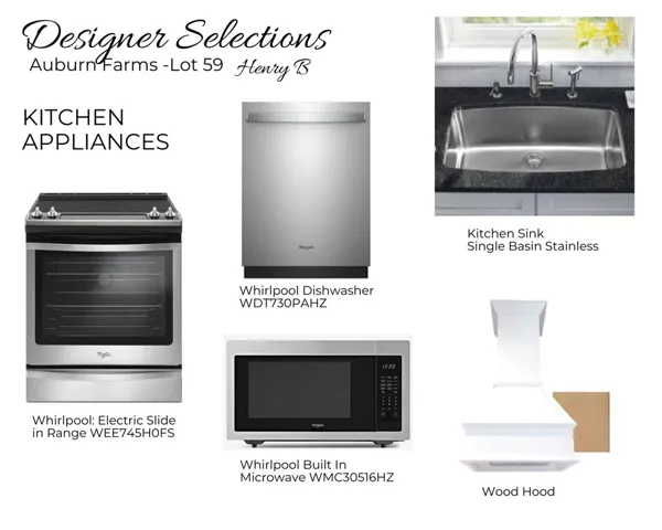 Auburn Farms Lot 59 - Designer Selections - Kitchen - All plans, pricing and specifications are subject to change without notice.