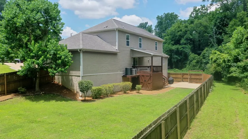 Extra yard space outside the fence