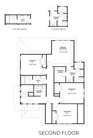 The Harlow A - Second Floor - All plans, pricing, and specifications are subject to change without notice.